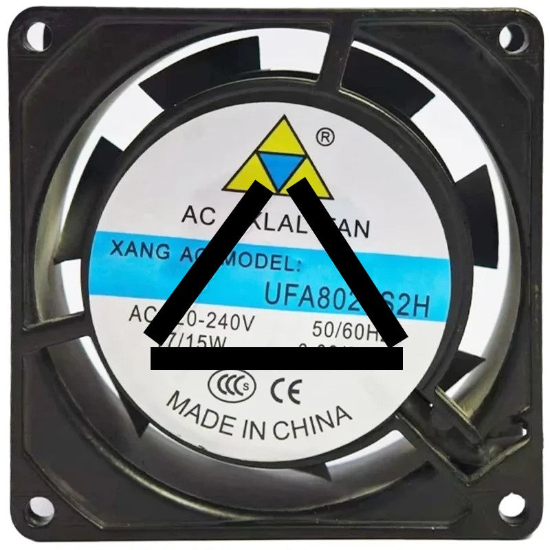 XANG AO UFA8025S2H 220-240V 0.08/0.07A 17/15W 2 Wires Cooling Fan