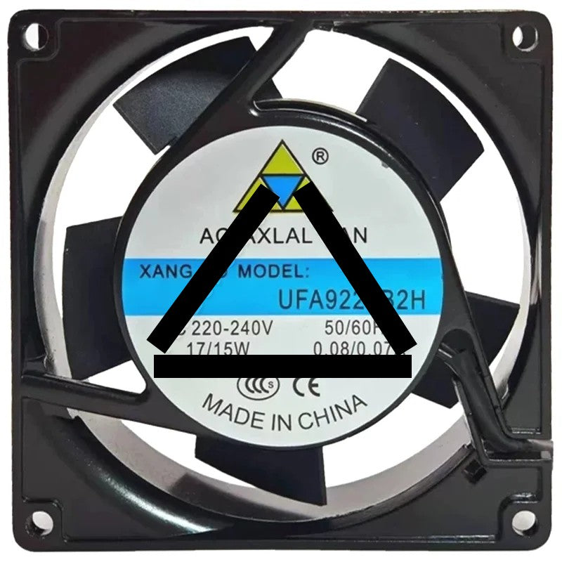 XANG AO UFA9225B2H 220-240V 0.08/0.07A 17/15W 2 Wires Cooling Fan