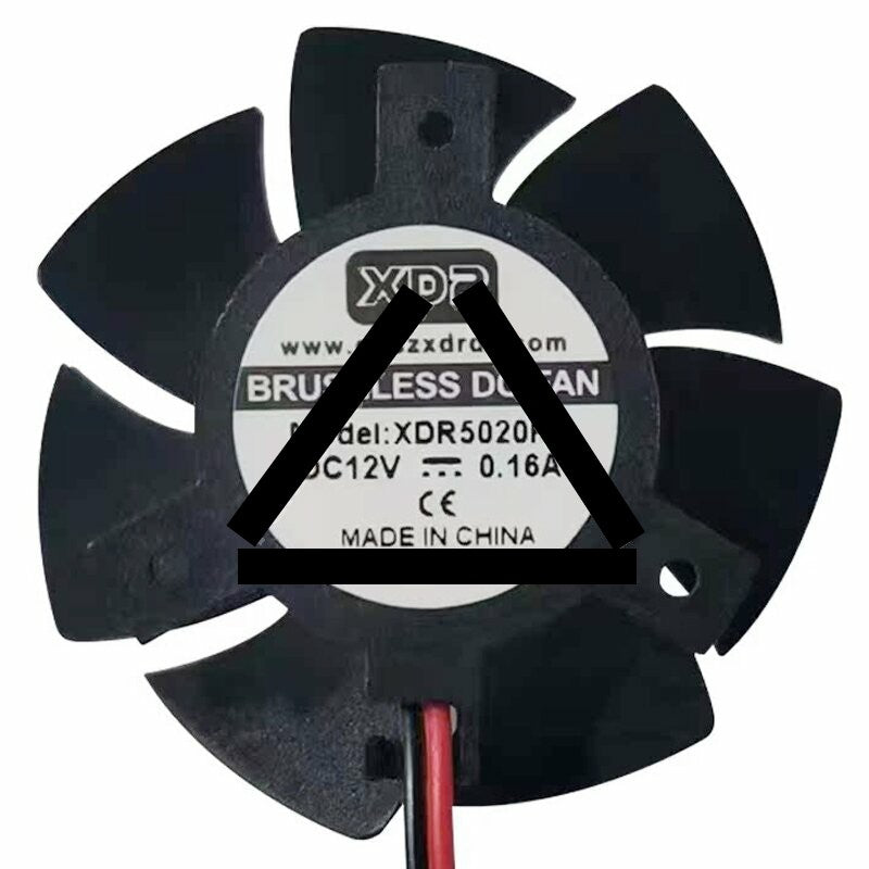 XDR XDR5020HB DC 12V 0.16A 2 Wires Axial Cooling Fan