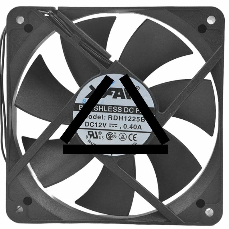 XFAN RDH1225B DC 12V 0.40A 2 / 3 Wires Brushless Axial Cooling Fan