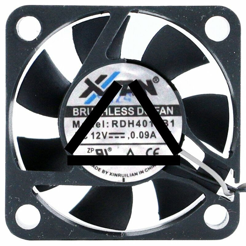 XFAN RDH4010B1 12V 0.09A 2 Wires DC Brushless Cooling Fan