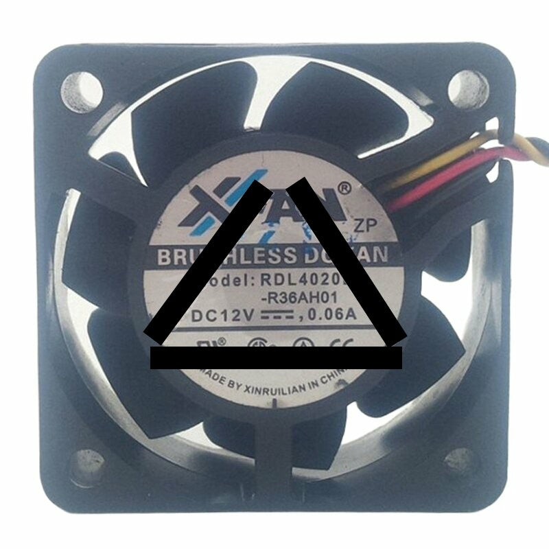 XFAN RDL4020B DC 12V 0.06A 4020 Brushless Axial Cooling Fan