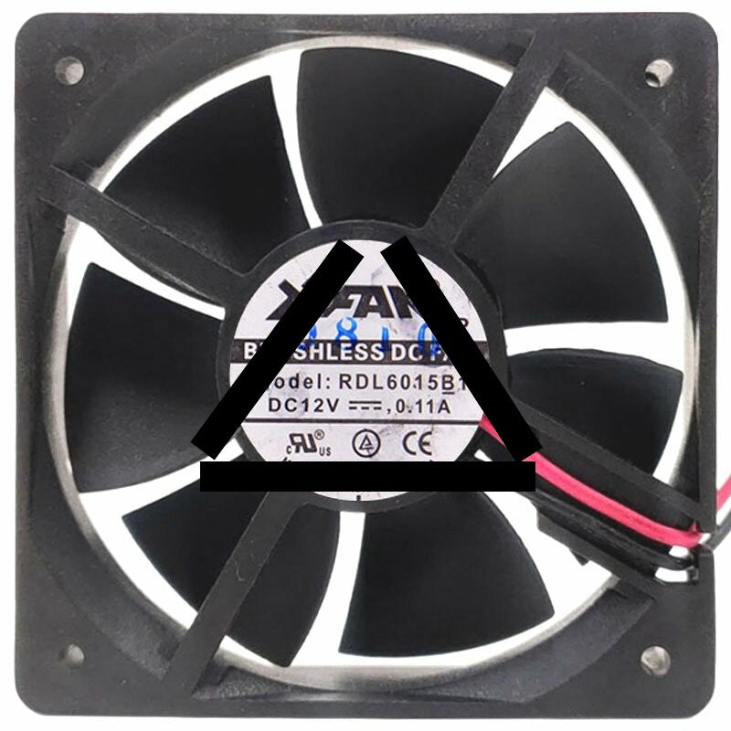 XFAN RDL6015B1 12V 0.11A 2 Wires DC Brushless Cooling Fan