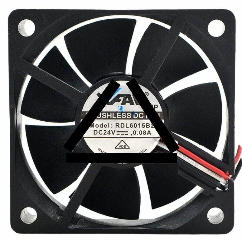 XFAN RDL6015B2 DC 24V 0.08A 3 Wires DC Brushless Axial Cooling Fan