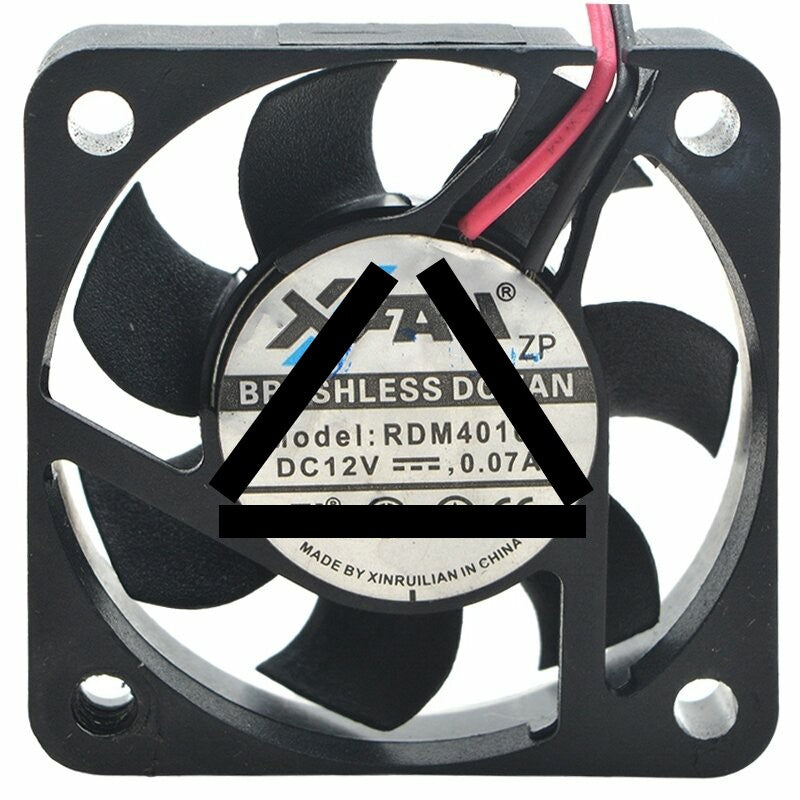 XFAN RDM4010B DC 12V 0.07A 2 Wires DC Brushless Axial Cooling Fan