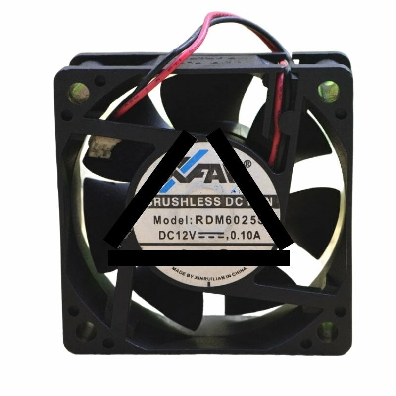 XFAN RDM6025S DC 12V 0.10A 2 Wires Axial Cooling Fan