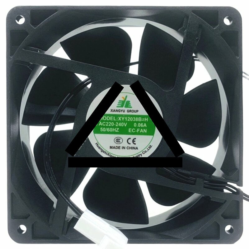 XIANGYU GROUP XY12038B2H EC 220-240V 0.06A 2 Wires Axial Cooling Fan