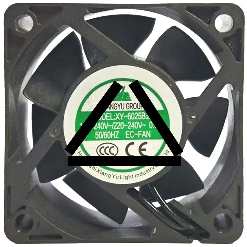 XIANGYU XY-6025B2H 110-240V 0.05A 2 Wires Axial Cooling Fan