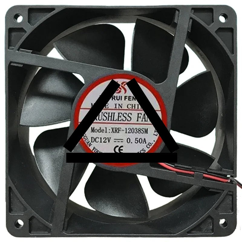 XIN RUI FENG XRF-12038SM 12V 0.50A 2 Wires Cooling Fan