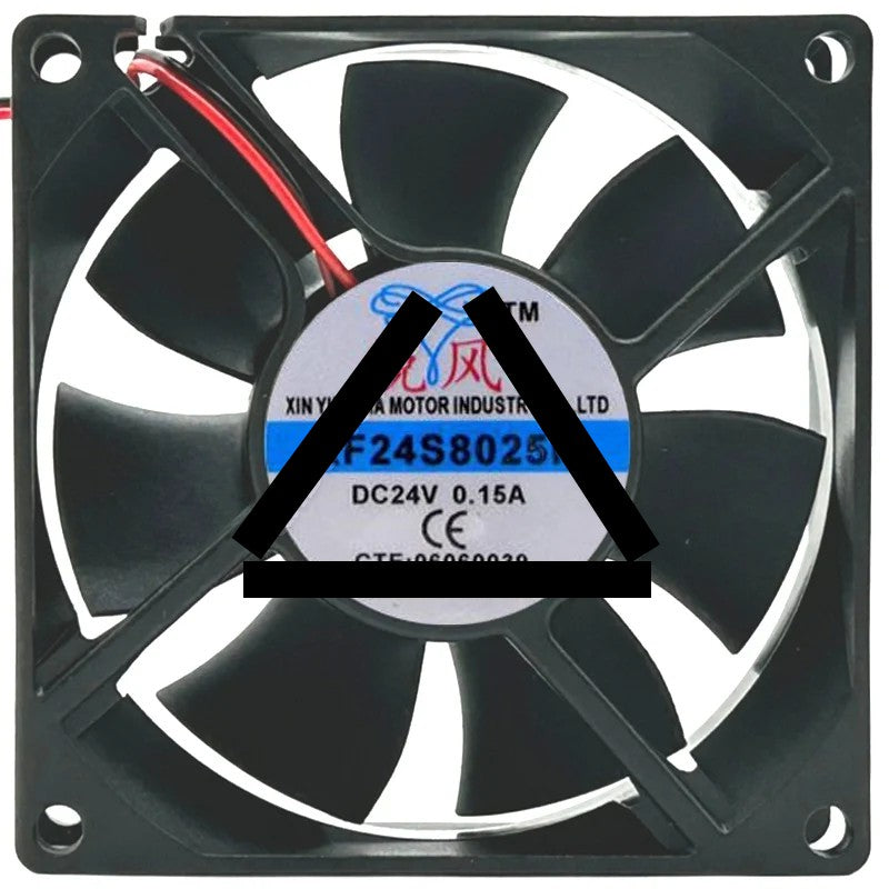 XIN YING JIA RF24S8025H DC 24V 0.15A 2 Wires Axial Cooling Fan