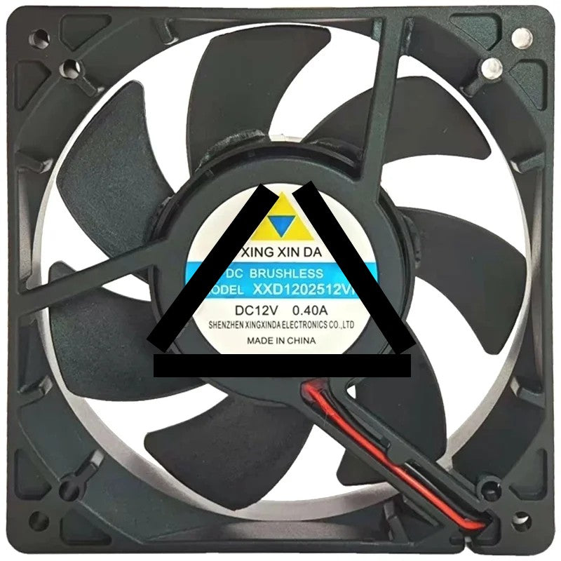 XINg XIN DA XXD1202512VH 12V 0.40A DC Brushless 2 Wires Cooling Fan