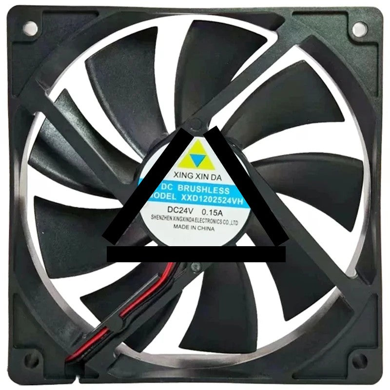 XING XIN DA XXD1202524VH 24V 0.15A DC Brushless 2 Wires Cooling Fan