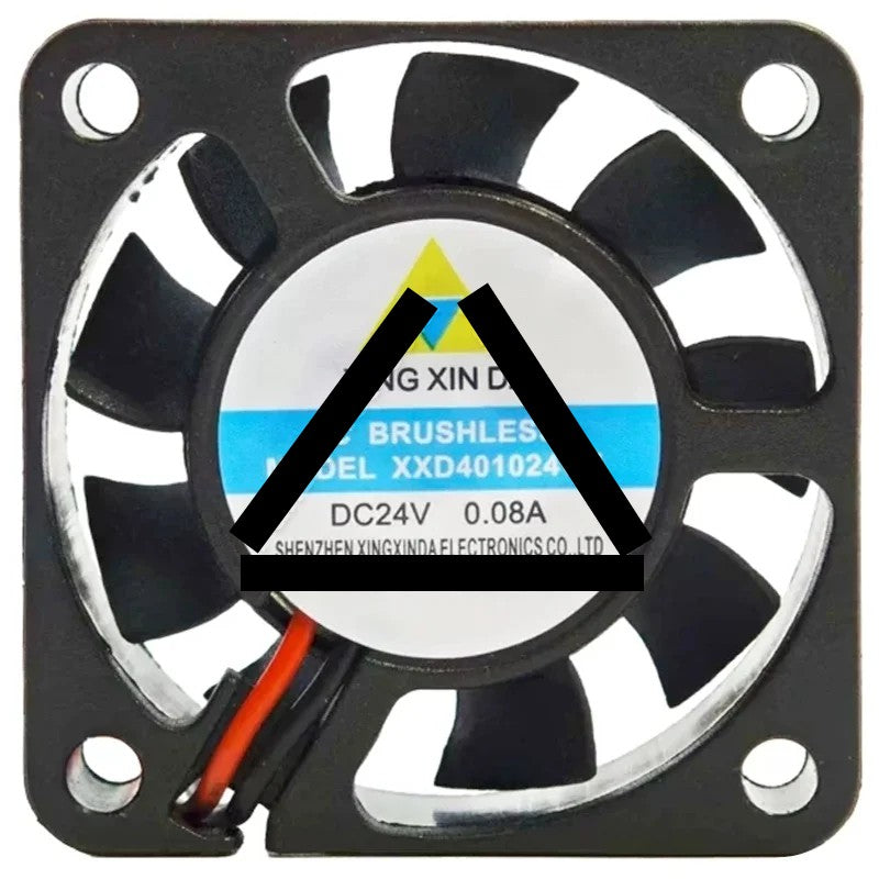 XING XIN DA XXD401024VH 24V 0.08A DC Brushless 2 Wires Cooling Fan