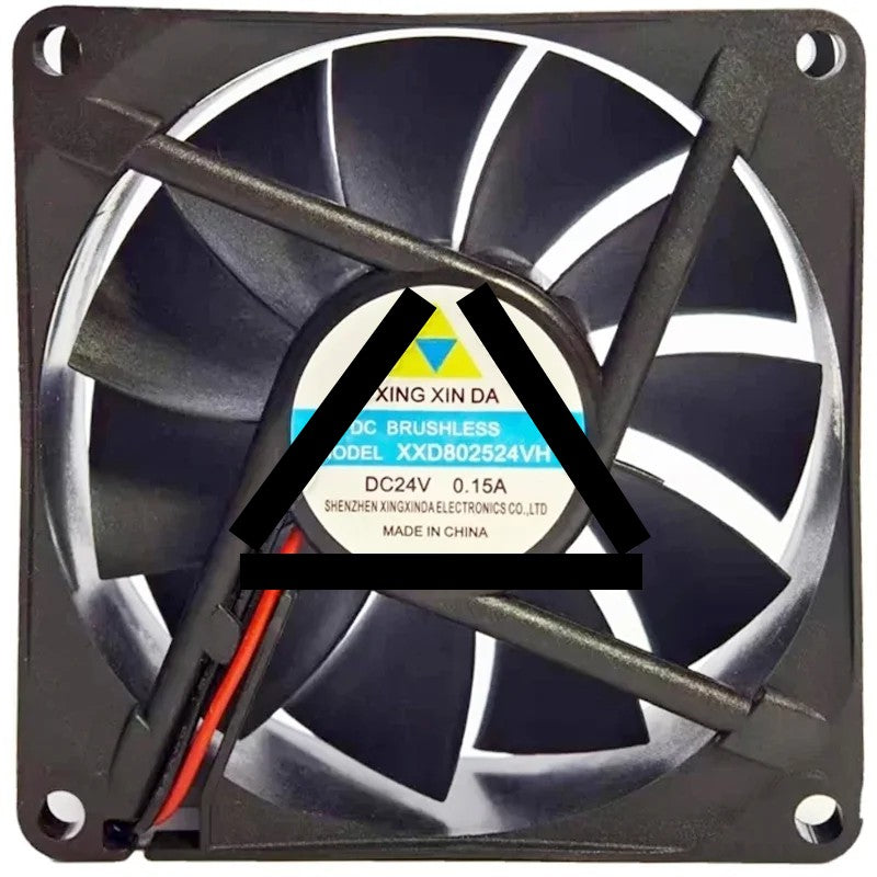 XING XIN DA XXD802524VH 24V 0.15A DC Brushless 2 Wires Cooling Fan