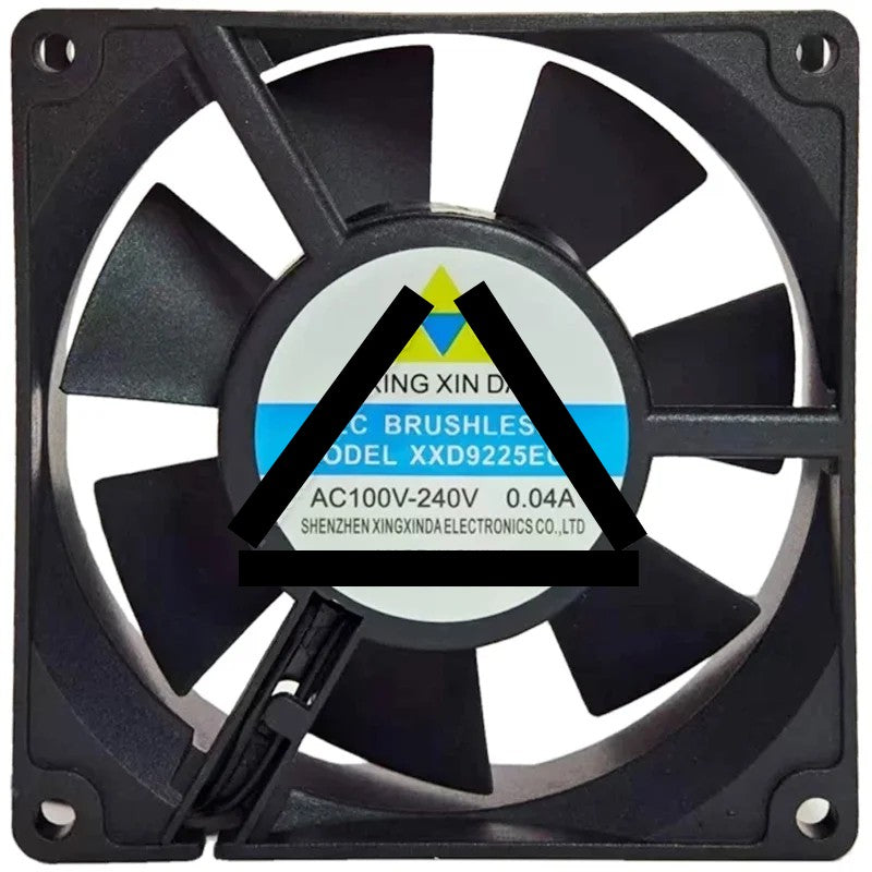 XING XIN DA XXD9225ECB 100-240V 0.04A 2 Wires EC Brushless Cooling Fan