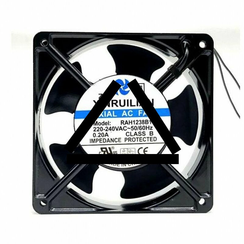 XINRUILIAN RAH1238B1 AC 220-240V 0.20A 2 Wires Axial Cooling Fan