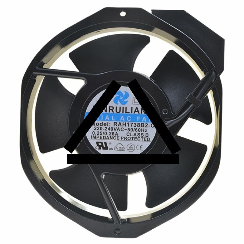XINRUILIAN RAH1738B2-C AC 220-240V 0.25/0.26A Impedance Protected Cooling Fan