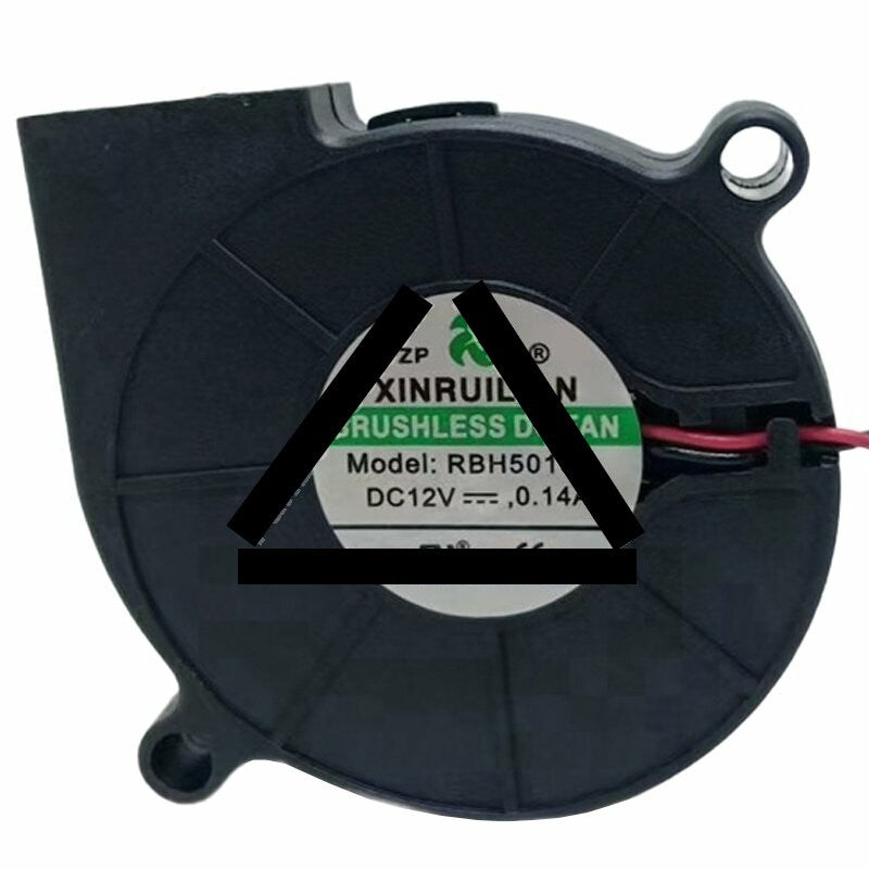 XINRUILIAN RBH5015B 12V 0.14A 2 Wires Blower Cooling Fan