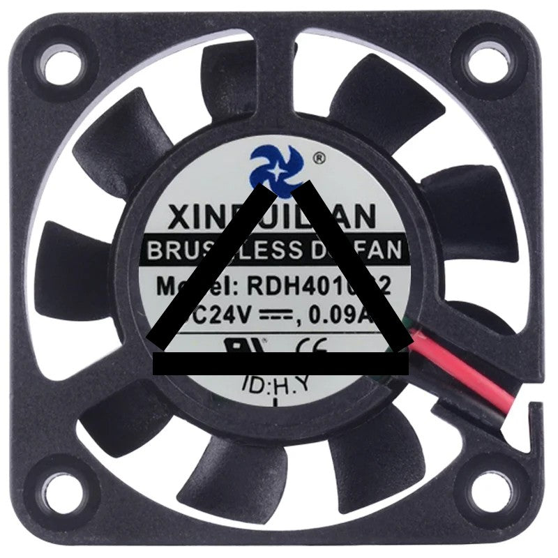 XINRUILIAN RDH4010S2 24V 0.09A 2 Wires Axial Cooling Fan
