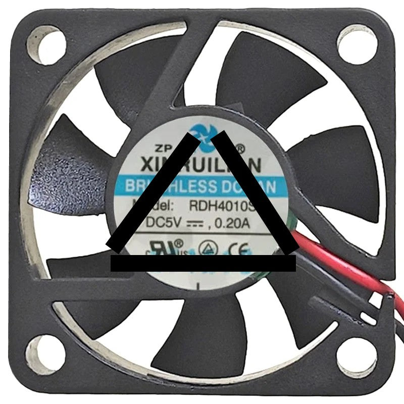 XINRUILIAN RDH4010S5 5V 0.20A DC Brushless 2 Wires Axial Cooling Fan