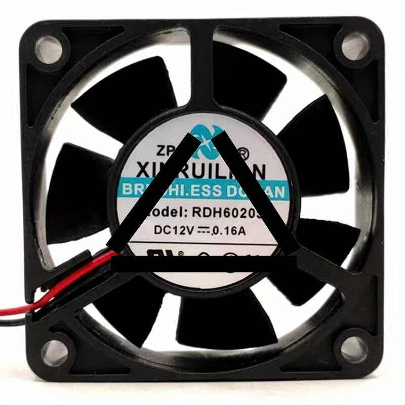 XINRUILIAN RDH6020S DC 12V 0.16A 2 Wires Axial Cooling Fan