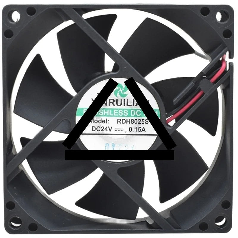 XINRUILIAN RDH8025S 24V 0.15A DC Brushless 2 Wires Axial Cooling Fan