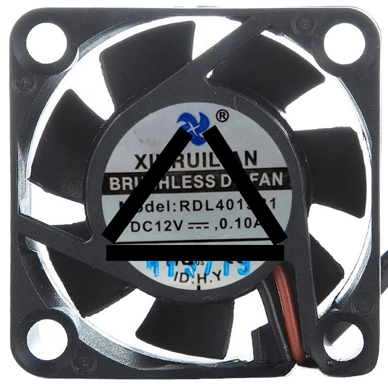 XINRUILIAN RDL4015B1 12V 0.10A DC Brushless 2 Wires Axial Cooling Fan