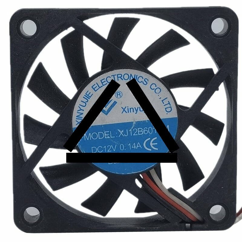 XINYUJIE XJ12B6012M DC 12V 0.14A Ball Bearing Axial Cooling Fan