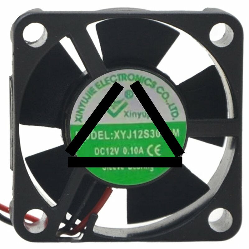 XinYuJie XYJ12S3010M 12V 0.10A 2 Wires Cooling Fan