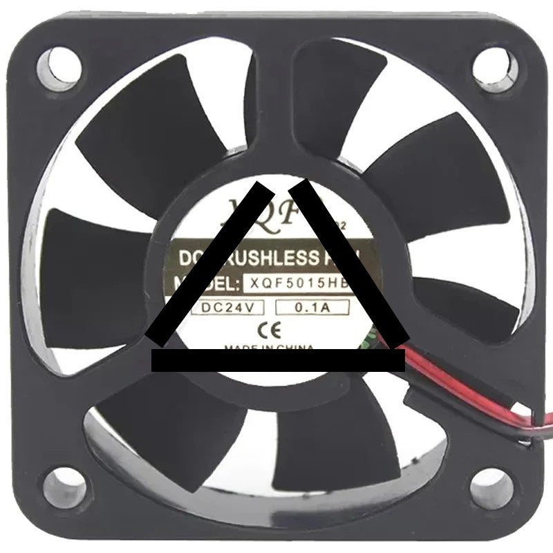 XQF XQF5015HBL 24V 0.1A 2 Wires DC Brushless Axial Cooling Fan