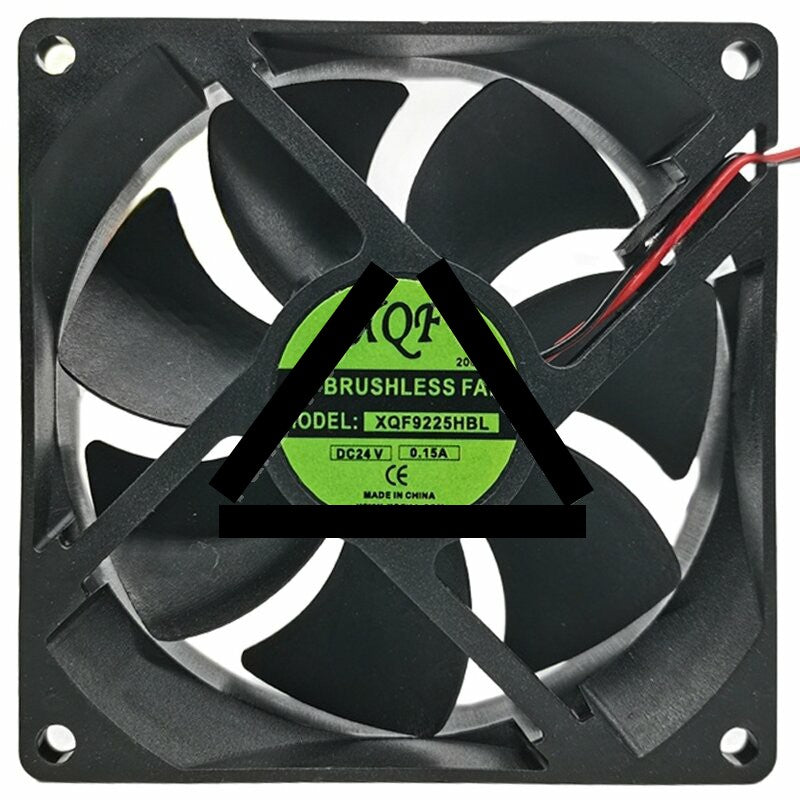XQF XQF9225HBL DC 24V 0.15A 2 Wires DC Brushless Axial Cooling Fan