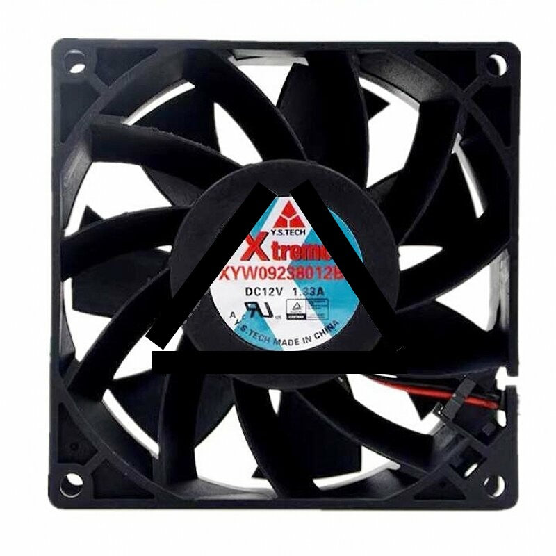 Xtreme XYW09238012BH DC 12V 1.33A 2 Wires / 3 Wires / 4 Wires Axial Cooling Fan