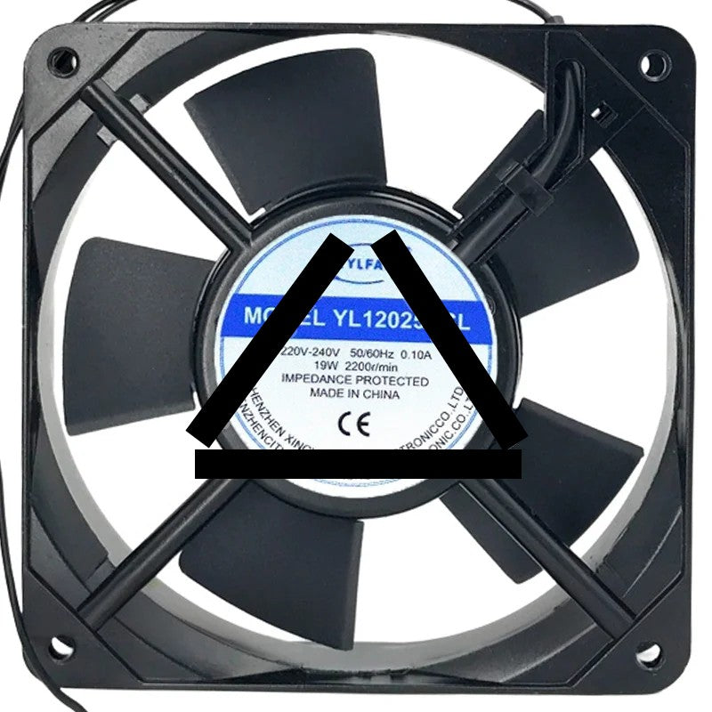 XYLFAN YL12025HSL 220V-240V 0.10A Impedance Protected Axial Fan
