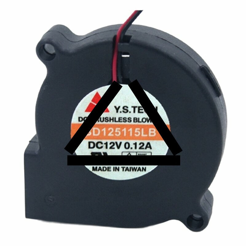 Y.S.TECH BD125115LB DC 12V 0.12A 5015 Blower Brushless Cooling Fan