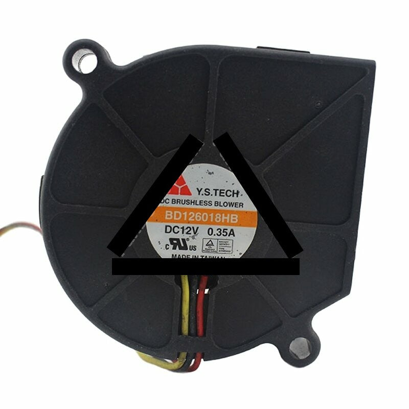 Y.S.TECH BD126018HB DC 12V 0.35A 6018 Blower Brushless Cooling Fan