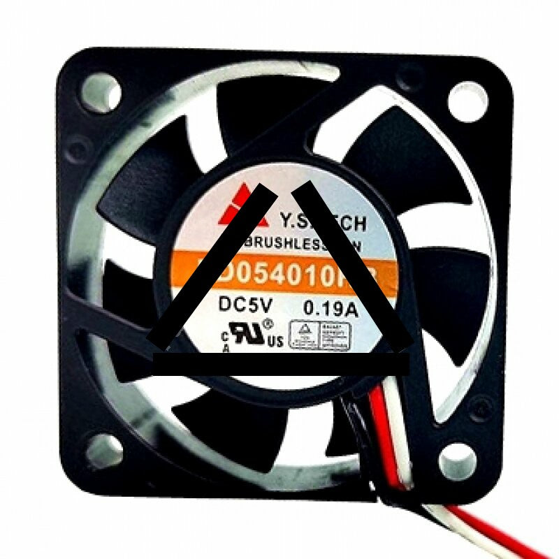 Y.S.TECH FD054010HB DC 5V 0.19A 2 Wires / 3 Wires Axial Cooling Fan