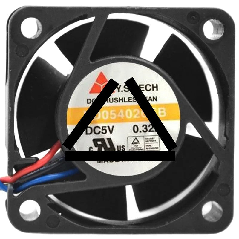 Y.S.TECH FD054020EB 5V 0.32A DC Brushless 3 Wires Axial Cooling Fan