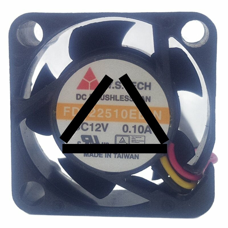 Y.S.TECH FD122510EB-N DC 12V 0.10A 2510 Axial Brushless Cooling Fan
