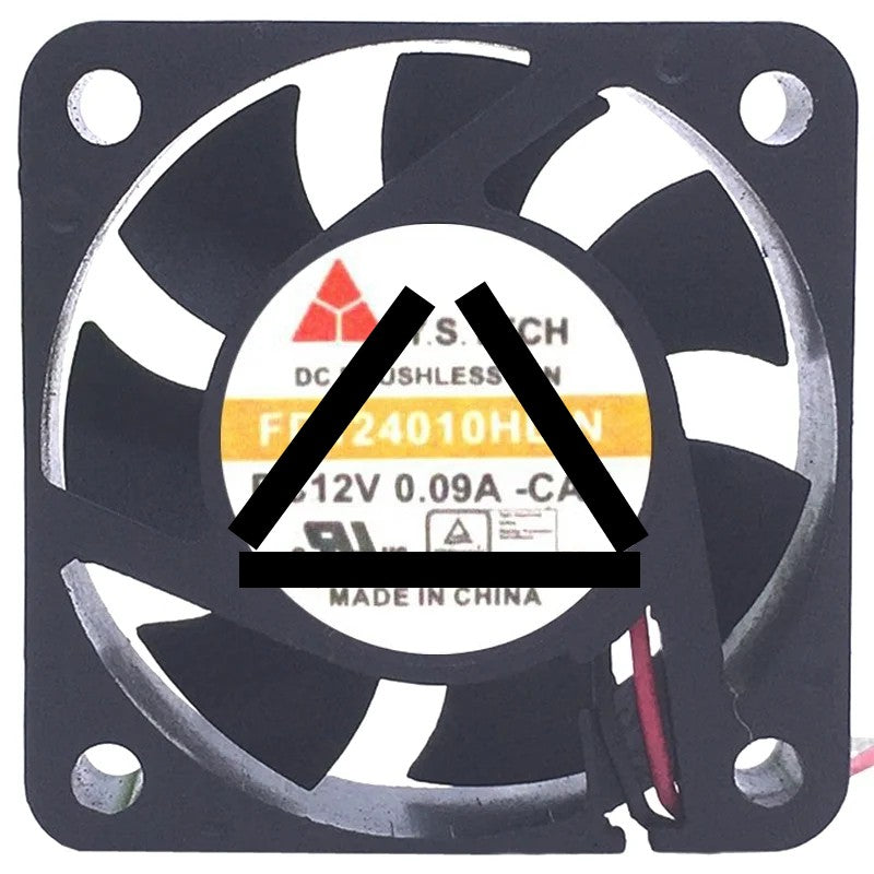 Y.S.TECH FD124010HL-N 12V 0.09A 2 Wires Axial Cooling Fan