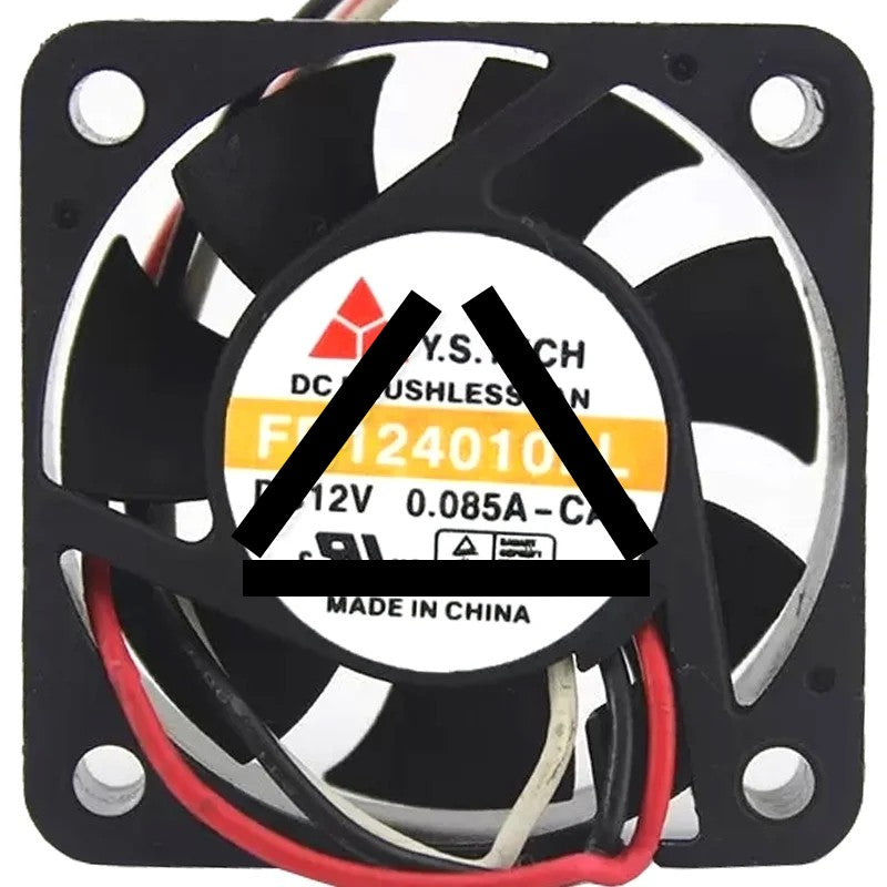 Y.S.TECH FD124010LL 12V 0.085A DC Brushless 3 Wires Axial Cooling Fan