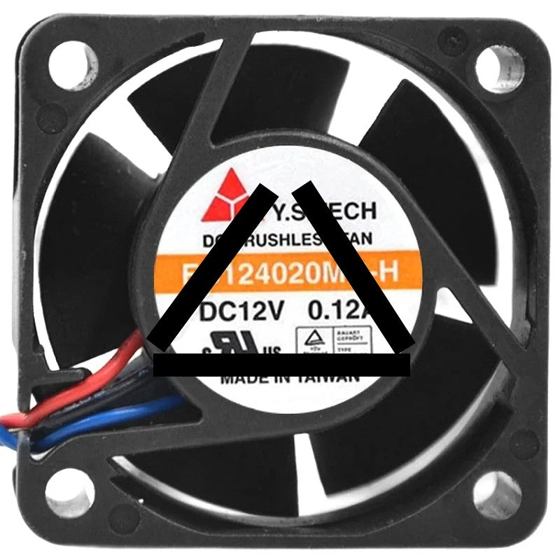 Y.S.TECH FD124020MB-H 12V 0.12A DC Brushless 3 Wires Axial Cooling Fan