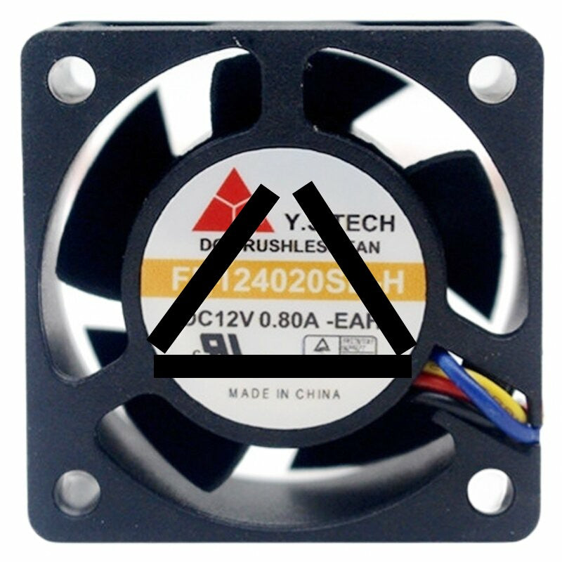 Y.S.TECH FD124020SB-H DC 12V 0.80A Brushless PWM Axial Cooling Fan