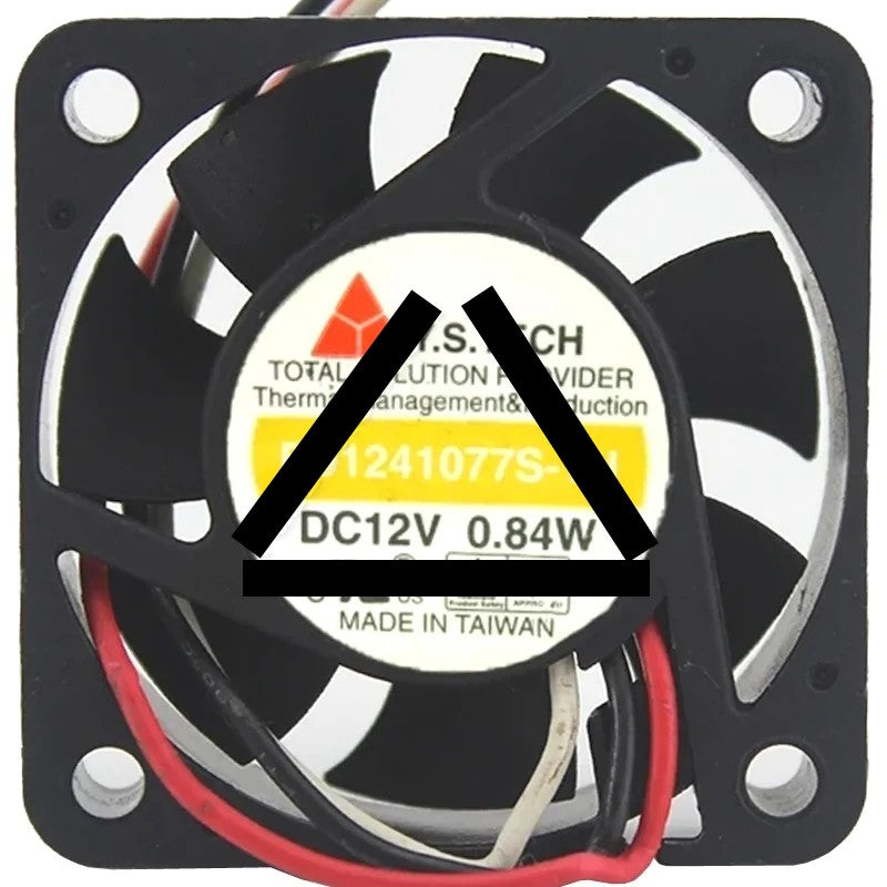 Y.S.TECH FD1241077S-1N DC 12V 0.84W 3 Wires Axial Cooling Fan