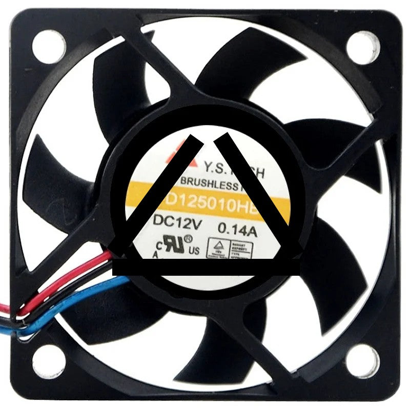 Y.S.TECH FD125010HB 12V 0.14A DC Brushless 3 Wires Axial Cooling Fan