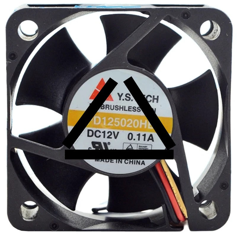 Y.S.TECH FD125020HB 12V 0.11A DC Brushless 2 / 3 Wires Cooling Fan