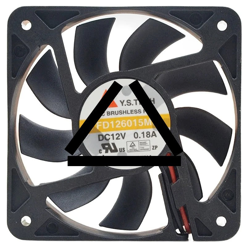 Y.S.TECH FD126015ML 12V 0.18A DC Brushless 2 Wires Axial Cooling Fan