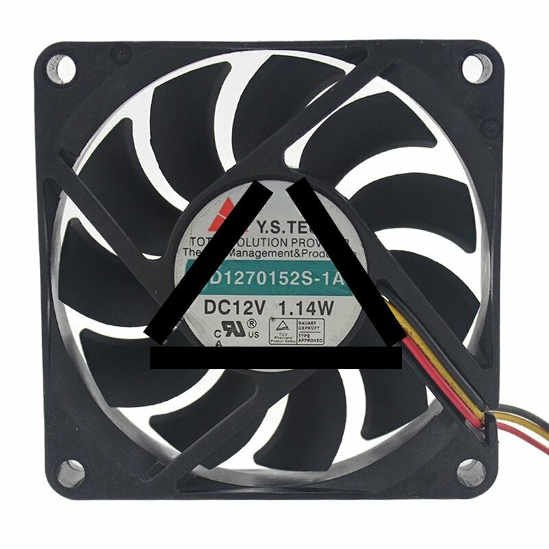 Y.S.TECH FD1270152S-1A DC 12V 1.14W 7015 Axial Cooling Fan