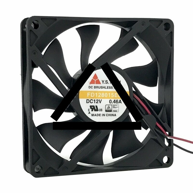 Y.S.TECH FD128015EB DC 12V 0.46A 2 Wires / 3 Wires Axial Cooling Fan