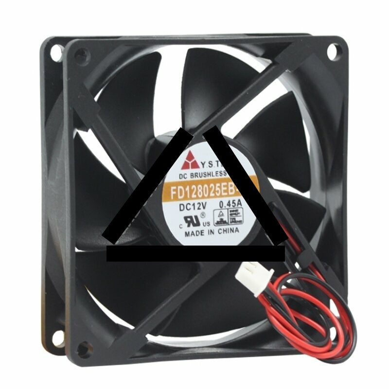 Y.S.TECH FD128025EB-N DC 12V 0.45A 2 Wires / 3 Wires / 4 Wires Axial Cooling Fan