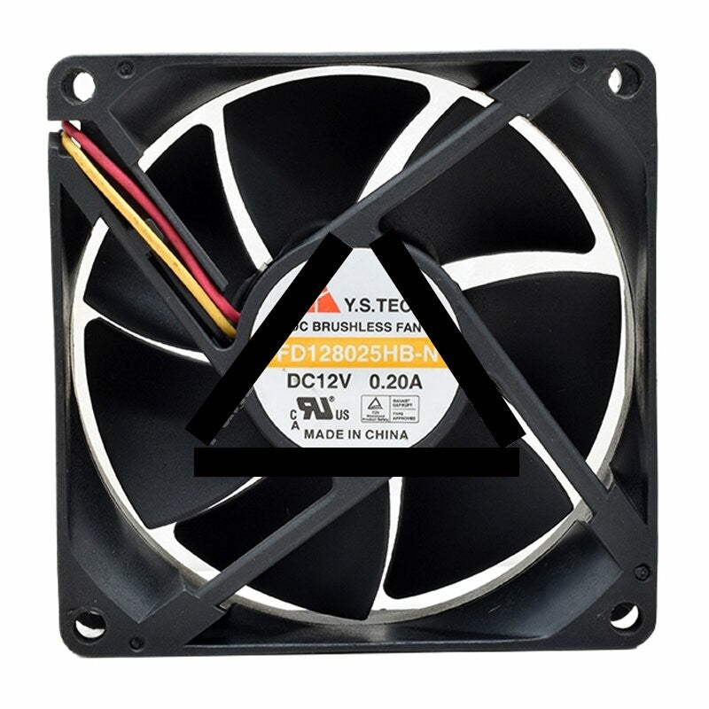 Y.S.TECH FD128025HB-N DC 12V 0.20A 8025 Axial Brushless Cooling Fan